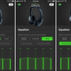 The Razer Opus mobile app is very limited, allowing users to select from just five equalizer presets.